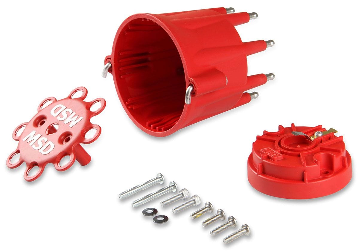 MSD Replacement Cap, Rotor & Retainer, suit MSD Billet Distributors w/GM MSD Distributor Cap and Rotor Kit MSD84335 SR