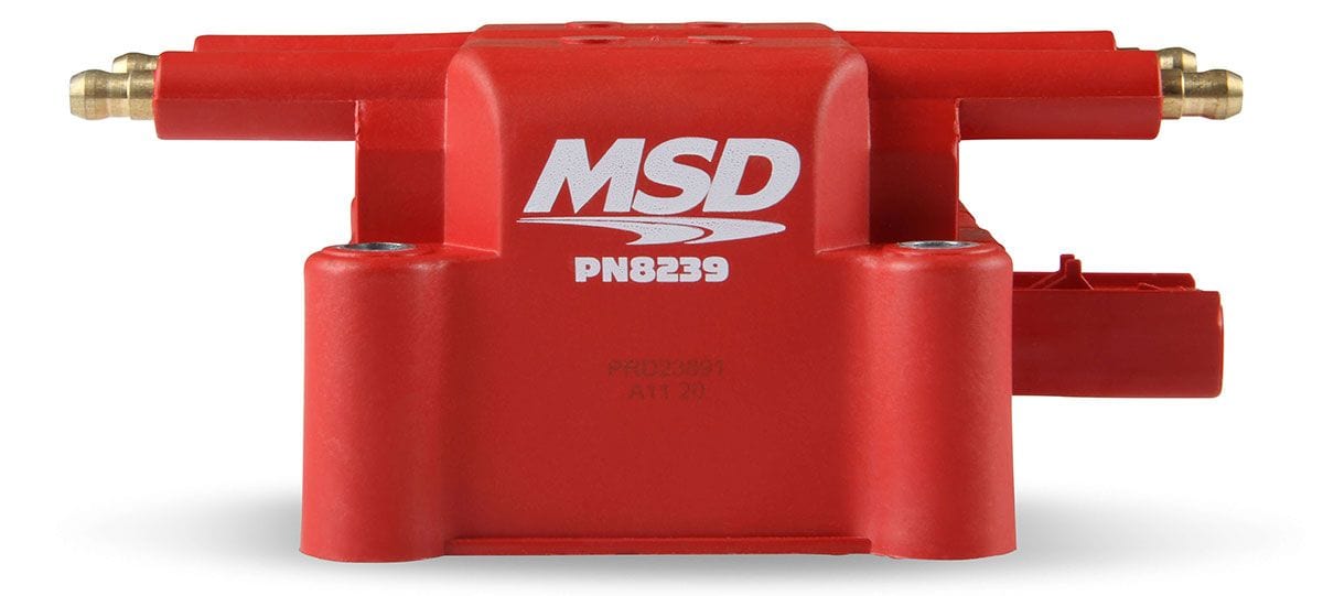 MSD Replacement Coil, 36,000 volts, Blade Terminals MSD Mitsubishi 4 Post Tower Coil MSD8239 SR
