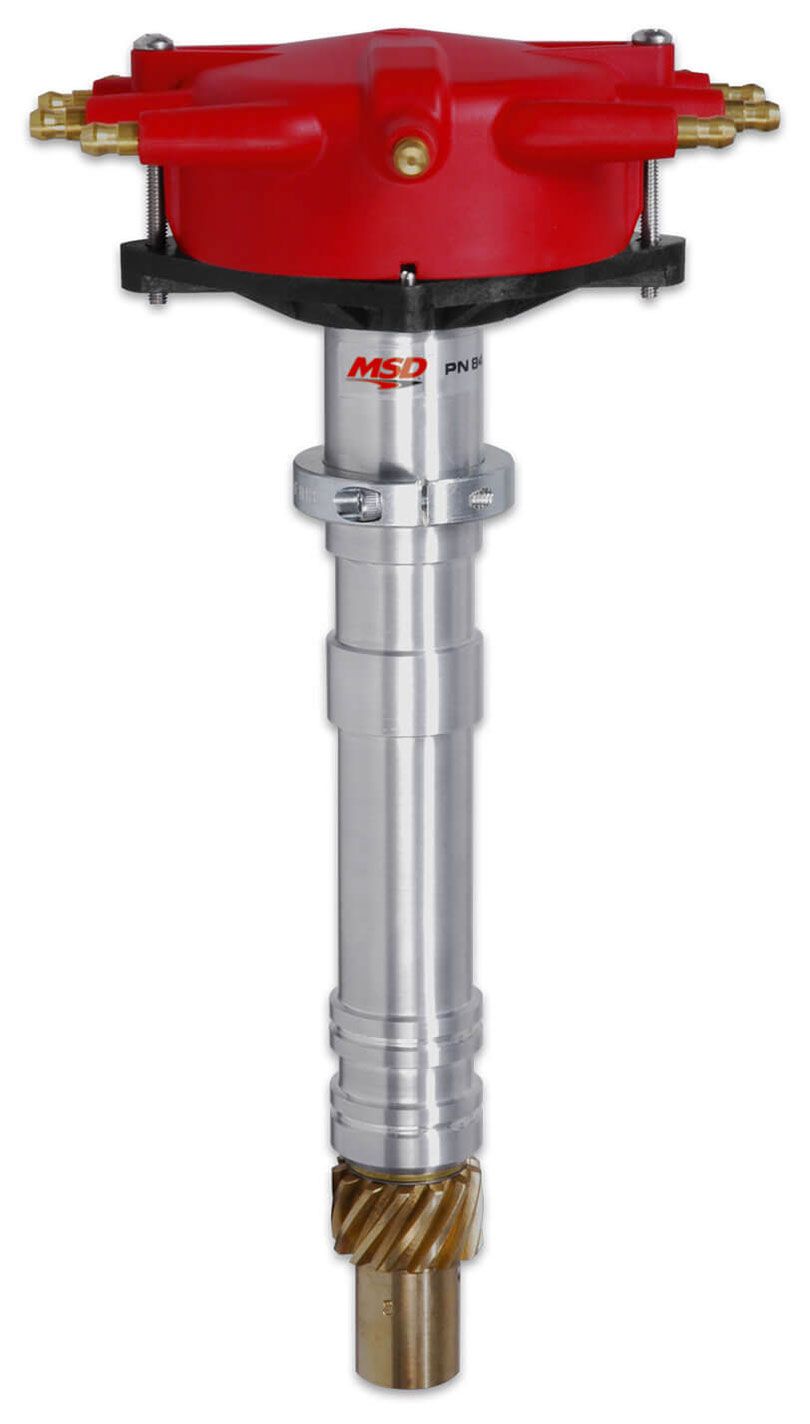 MSD Small/Big Block Chevy, Low Profile Distributor with Crab Cap MSD Pro-Billet Crank Trigger Distributor MSD8489 SR