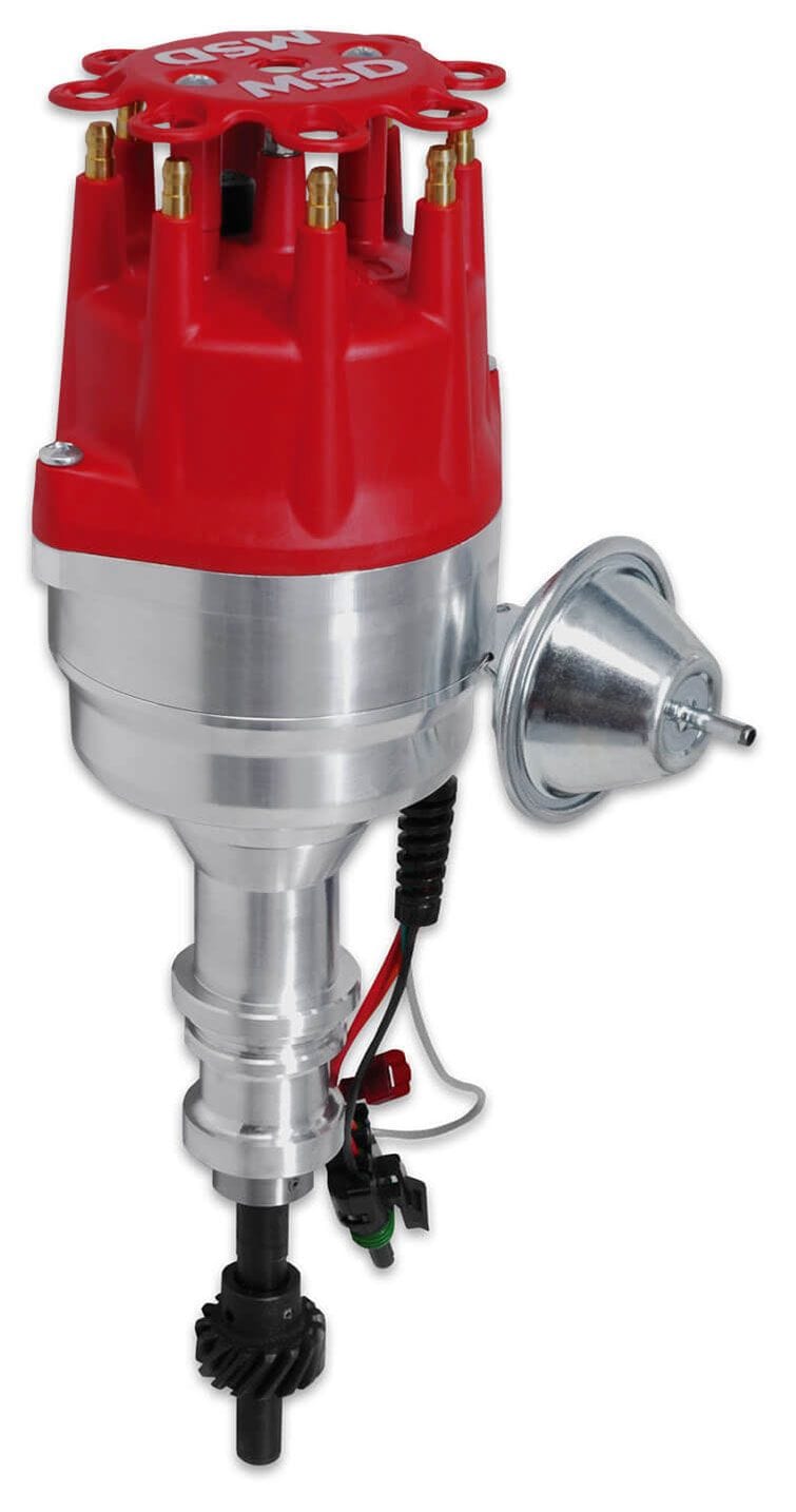 MSD Suit Ford 302-351C and 429-460. Will not fit late XD blocks MSD Pro-Billet Ready-To-Run Distributor with Steel Gear .510" Dia. (13mm) MSD83501 SR