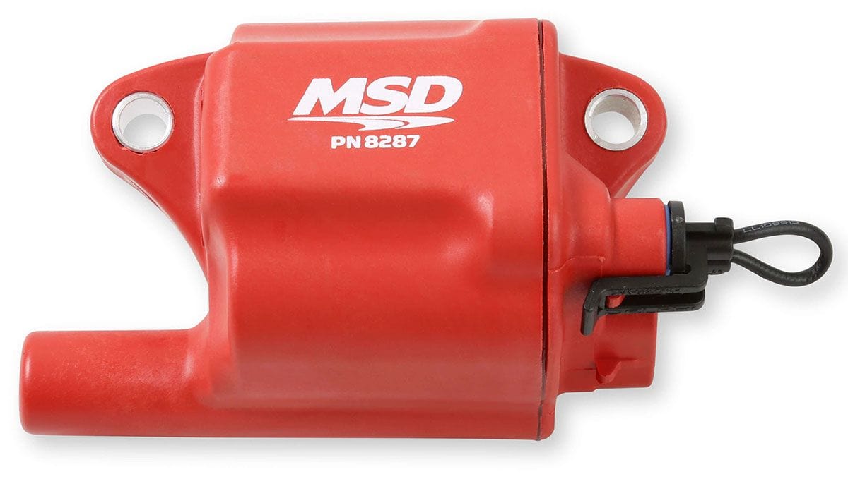 MSD Suit GM LS2/LS7 (Set Of 8) MSD Multiple Spark Coil Kit - Red MSD82878 SR