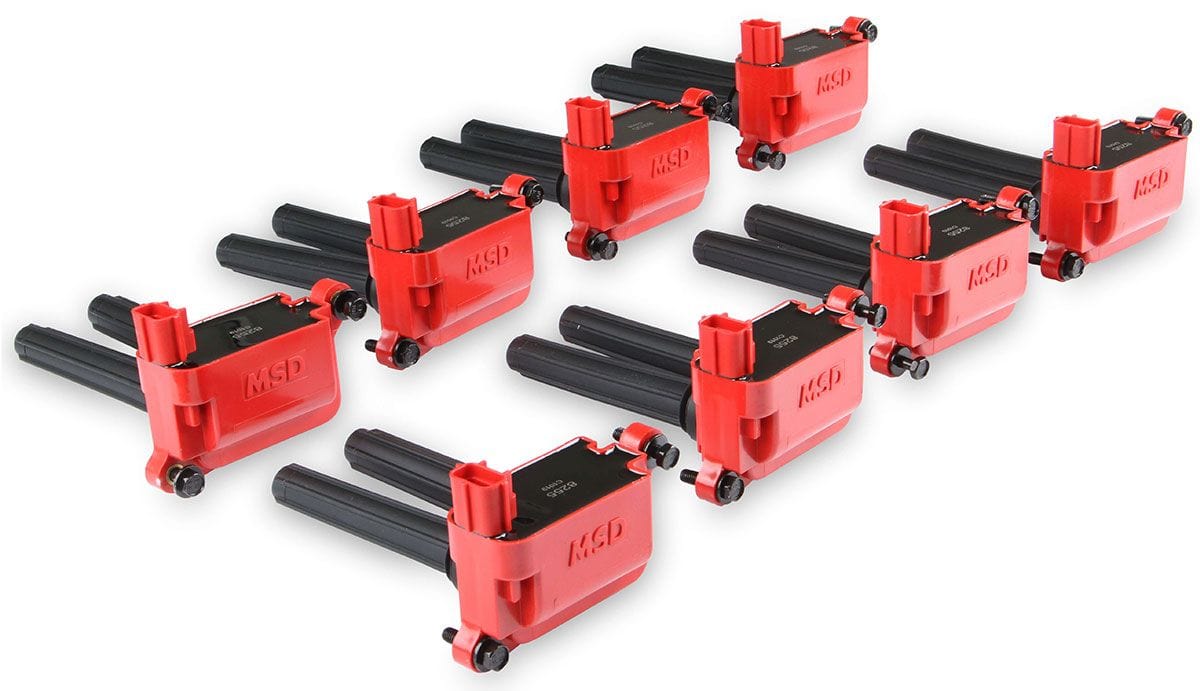 MSD Suit Late Hemi 2006-On, Set of 8 MSD Blaster Hemi Coil-on-Plug MSD82558 SR