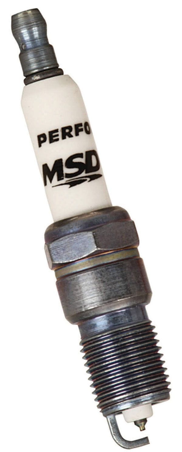 MSD Tapered Seat. 14mm x .691" with 5/8" Hex MSD Iridium Spark Plug 1IR4Y Resistor Type with Projected Tip MSD3711 SR