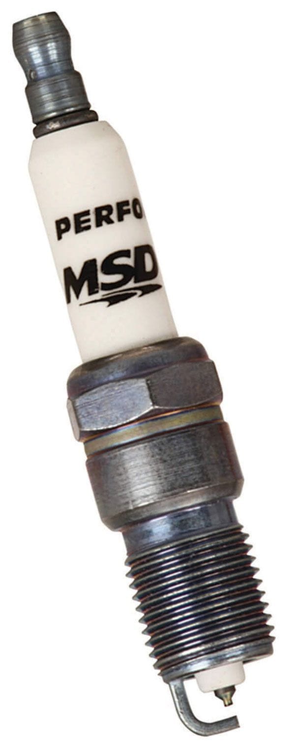 MSD Tapered Seat. 14mm x .691" with 5/8" Hex MSD Iridium Spark Plug 1IR5L Resistor Type with Extended Projected Tip MSD3712 SR