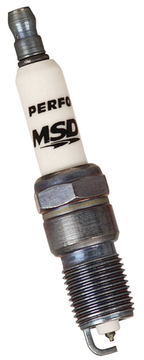 MSD Tapered Seat. 14mm x .691" with 5/8" Hex MSD Iridium Spark Plug 1IR5L Resistor Type with Extended Projected Tip MSD3712 SR