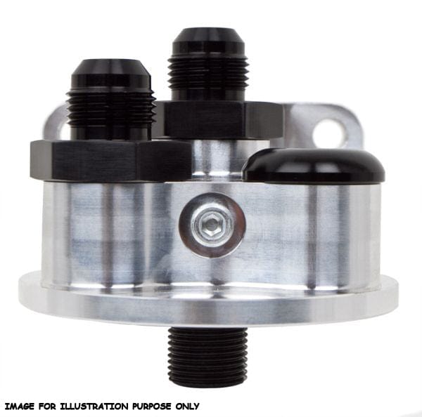 Peterson Fluid Systems Suit Chev 13/16" Filter With -12 AN Male Fittings Peterson Fluid Systems Billet Remote Filter Firewall Mount PFS09-1302 SR