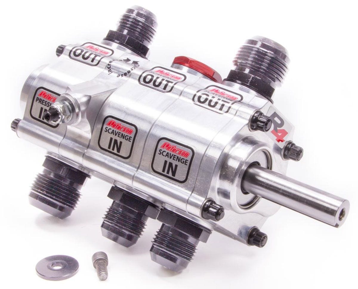 PFS Suit L/H Mount, 1.200" Scavenge, 1.200" Pressure, Rear Drive Peterson Fluid Systems R4 3 Stage Dry Sump Pump PFS04-3024 SR