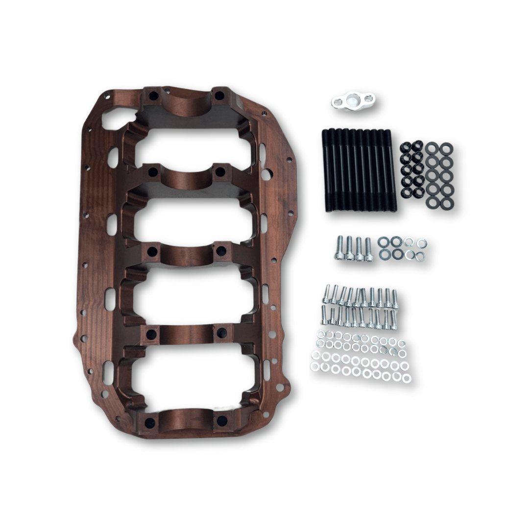 Platinum Racing Products Block Brace Black 4G63 EVO Integrated Engine Block Brace SR