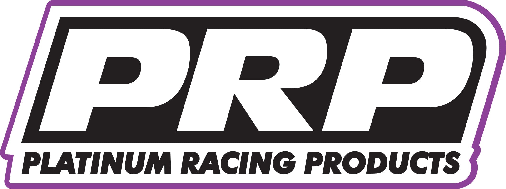 Platinum Racing Products Merchandise 180x67MM PRP Sticker (Black & Purple) SR