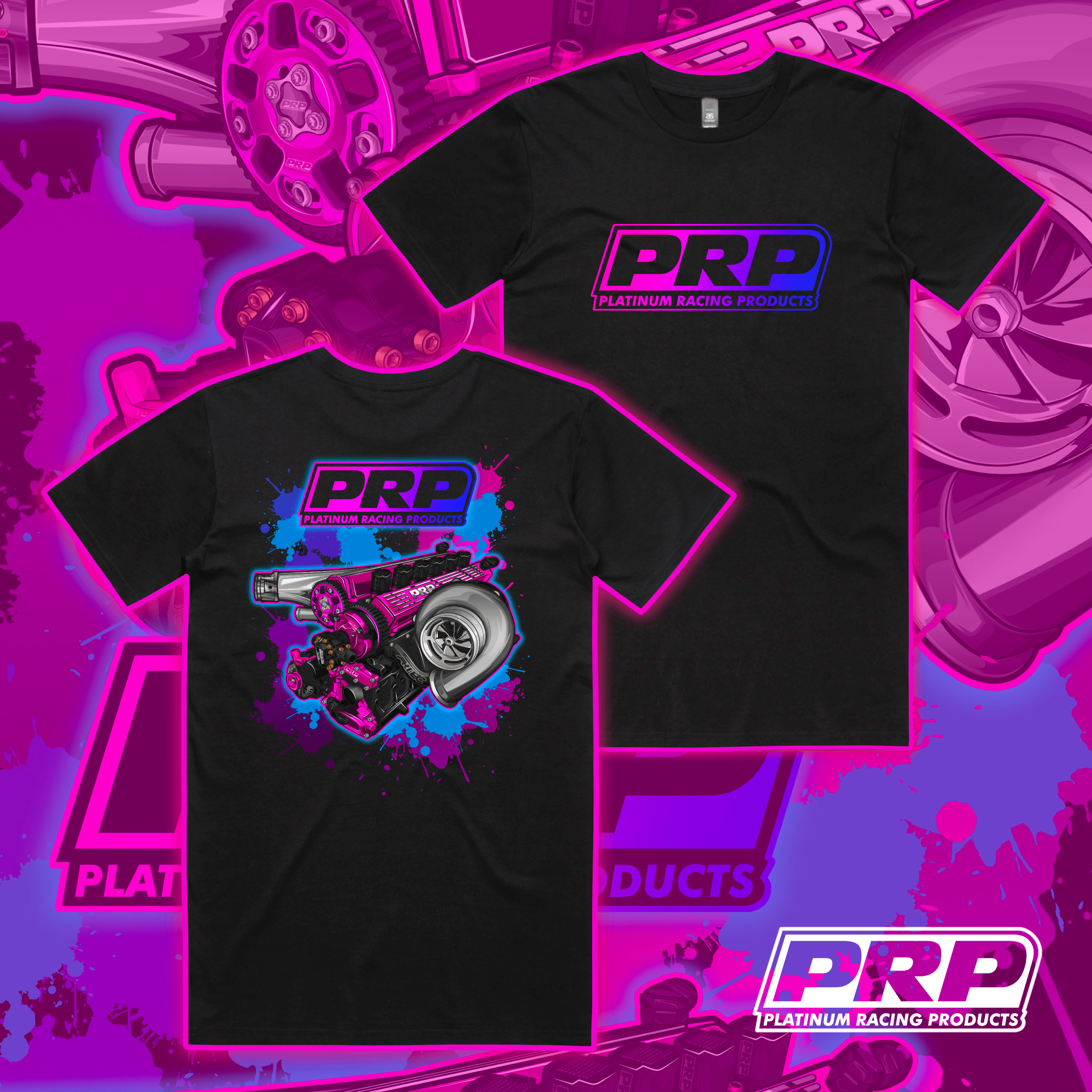 Platinum Racing Products Merchandise XS PRP RB26 Pink Engine Shirt SR