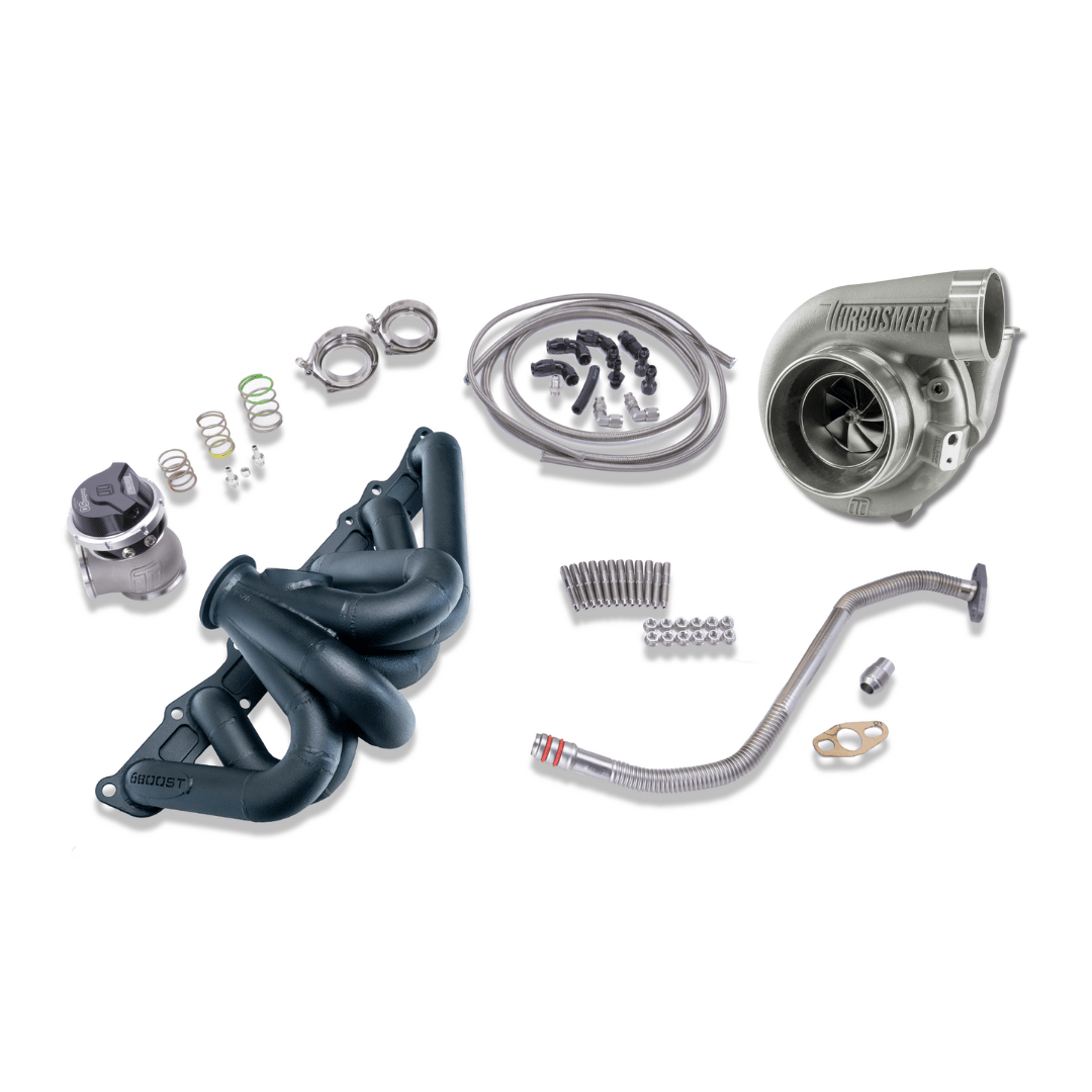 Platinum Racing Products Turbo Kit Don't Include Fitting Kit / Black 6boost Turbosmart 6262 Turbo Kit to Suit Nissan RB SR