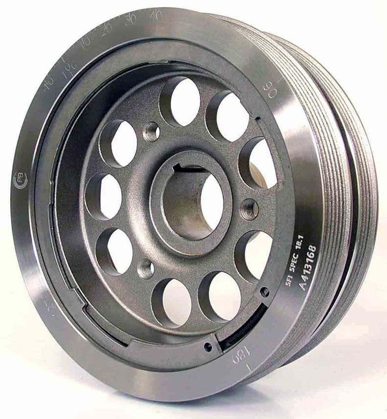 POWERBOND Suit Chev LS6 5.7L, LS2 6.0L, LS3 6.2L V8 (Neutral Balance) Powerbond Race Series Harmonic Balancer (Serpentine Belt) PB1117-SS SR