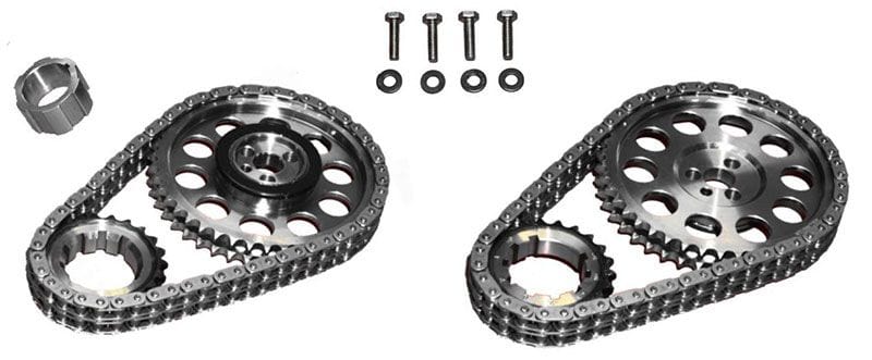 ROLLMASTER Suit LS1 & LS6, .010" Line Bore Rollmaster D/R Timing Chain Set With Torrington Bearing ROCS1136LB10 SR