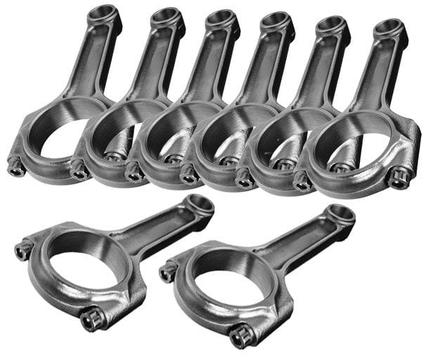 SCAT Ford 302W Stroker, 5.400" length, .912" pin dia., 2.123" journal size Scat Pro Stock Rods 4340 Forged I-Beam Conrods SC2-ICR5400-912 SR