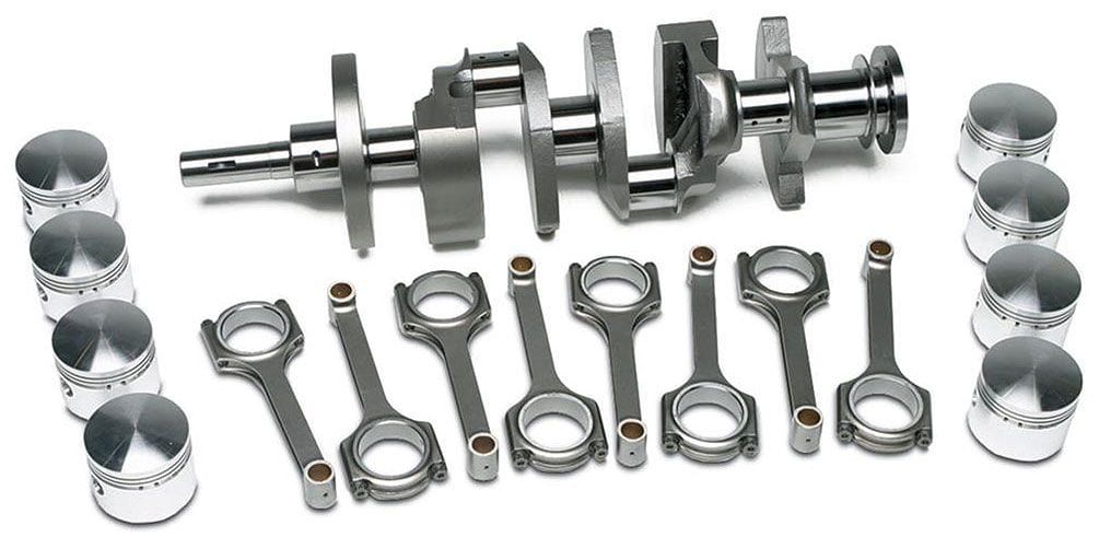 SCAT Ford Flathead, 274 CI, 3.3125" Bore x 4.000" Stroke, Dome Top Piston Scat Engine Rotating Kit - Balanced SC1-94613BI SR