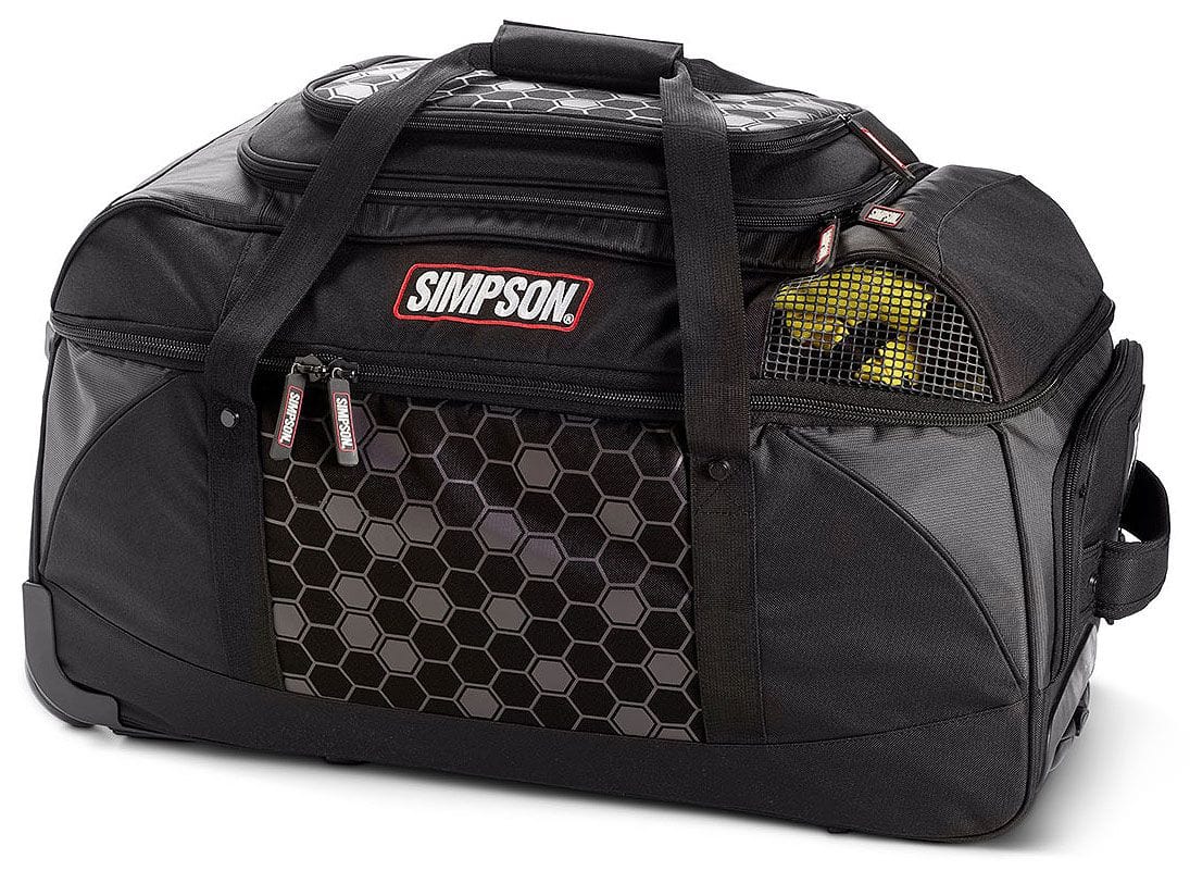 SIMPSON 27L x13Wx17L Simpson Racing Formula Bag with Wheels & Handle SI23402 SR