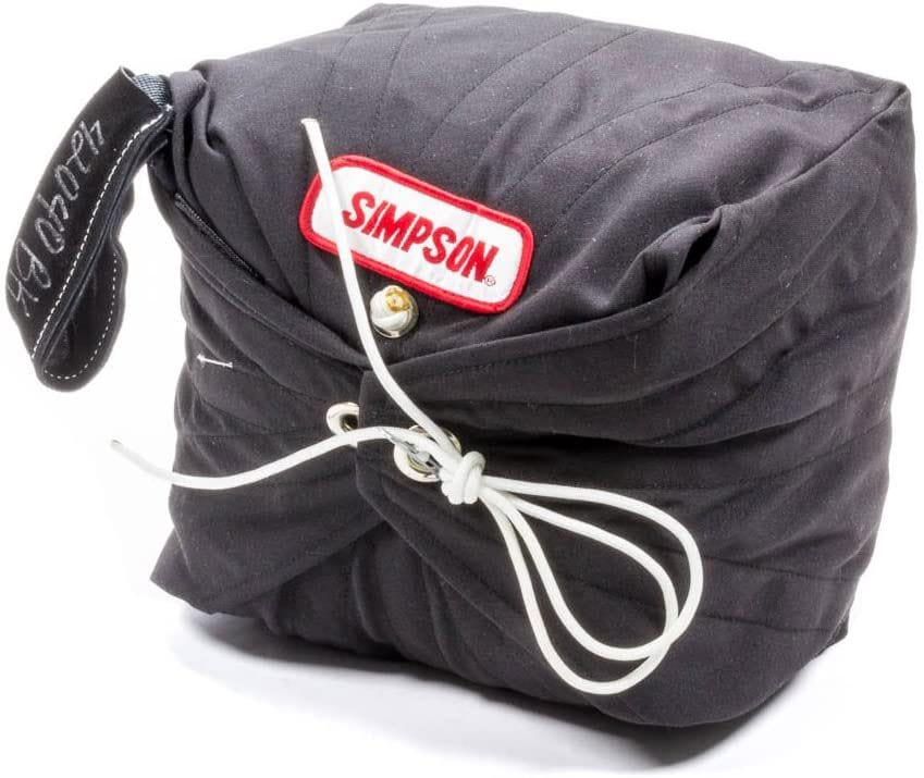 SIMPSON Black Chute With Black Nylon Pack, Up To 200 mph Simpson 10' Air Boss Chute Only SI42040BK SR