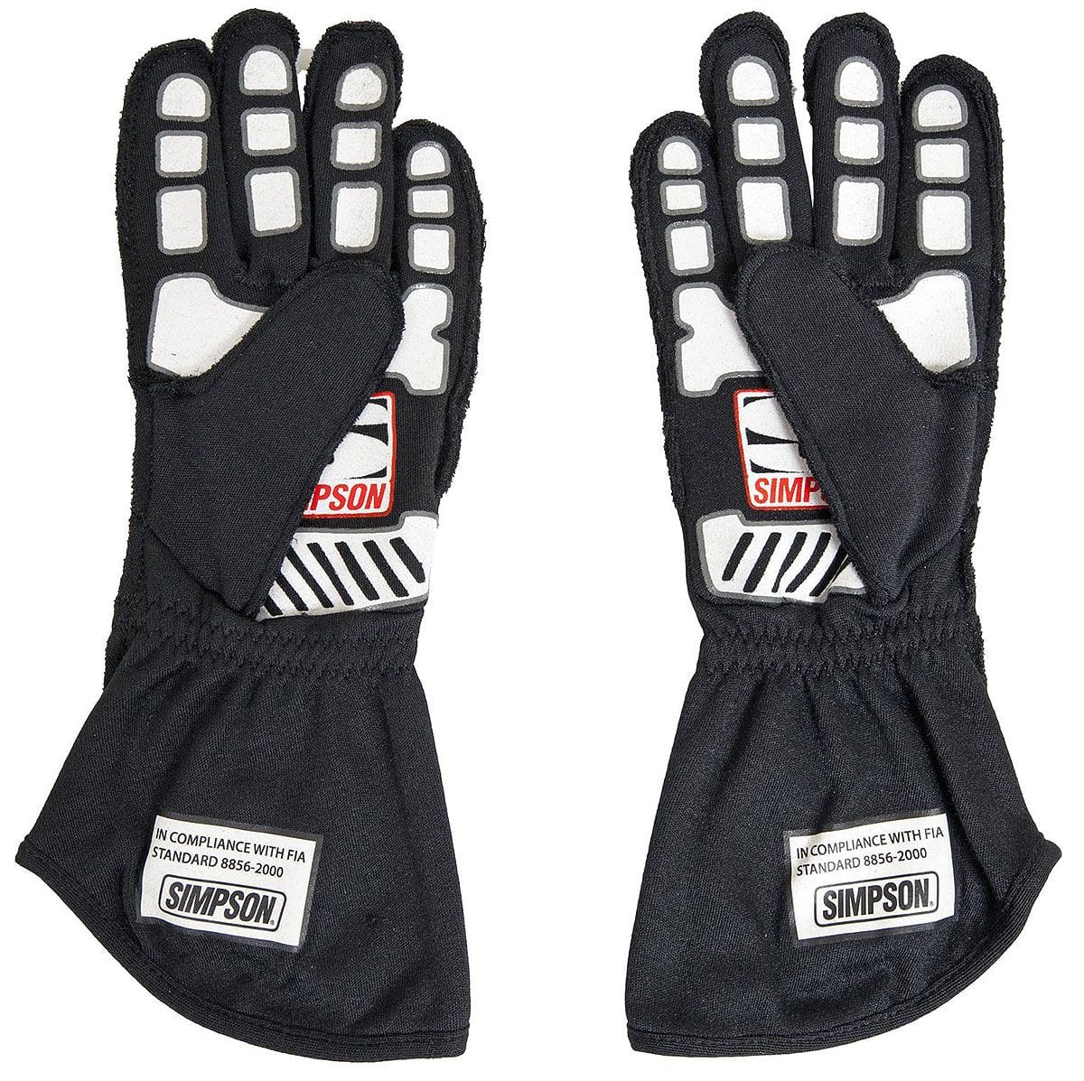 SIMPSON Large, Black, SFI & FIA Approved Simpson Competitor Glove SI21300LK SR