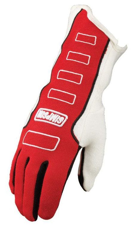 Simpson Large, Red, SFI & FIA Approved Simpson Competitor Glove SI21300LR SR