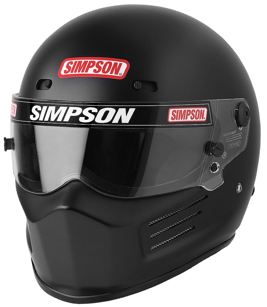 SIMPSON Medium Simpson Bandit SA2020 Helmet, Matte Black SI7200028 SR