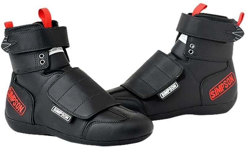 SIMPSON Size: 8, Black with Red Logo, SFI 3.2A/20 Simpson RT-20 Drag Shoe SIRT800BK SR