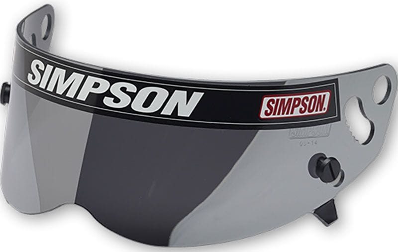 SIMPSON Suit Simpson X Bandit, Diamondback, Skull & RX Helmets Simpson Replacement Visor - Silver SI1024-17 SR