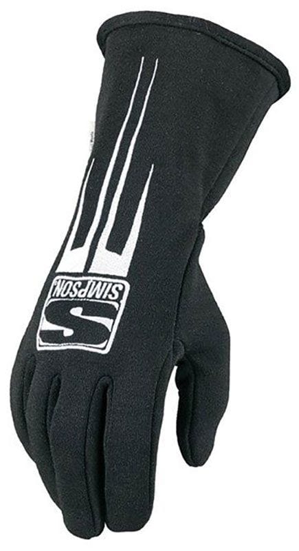 SIMPSON X-Large, Black, SFI Approved Simpson Predator Glove SI20800XK SR