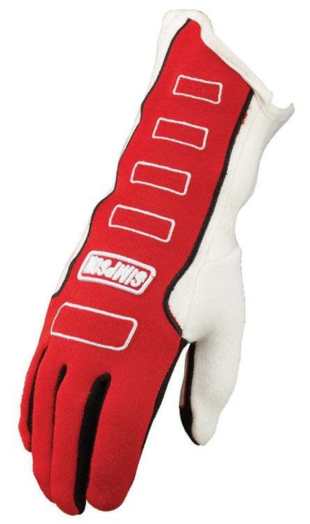 SIMPSON X-Large, Red, SFI & FIA Approved Simpson Competitor Glove SI21300XR SR