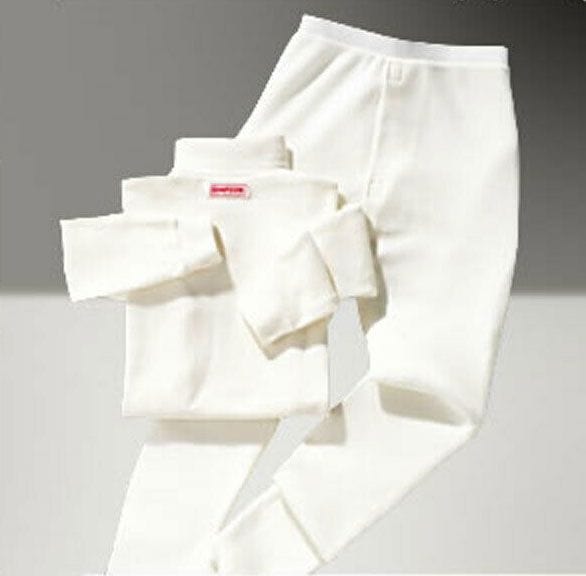 SIMPSON X-Large, White Top, Turtleneck, Long Sleeve, SFI Approved Simpson Nomex Waffle Knit Underwear SI20500XL SR