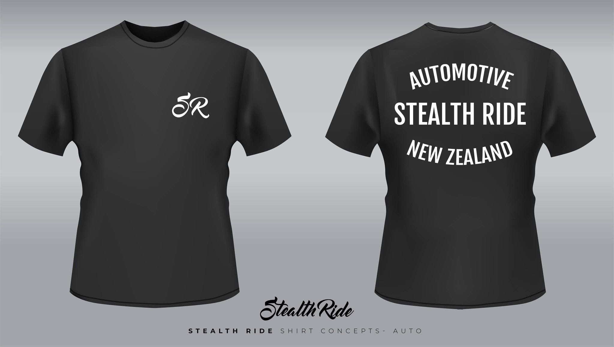 StealthRide Merchandise Small Stealth Ride - Automotive Tshirt SR