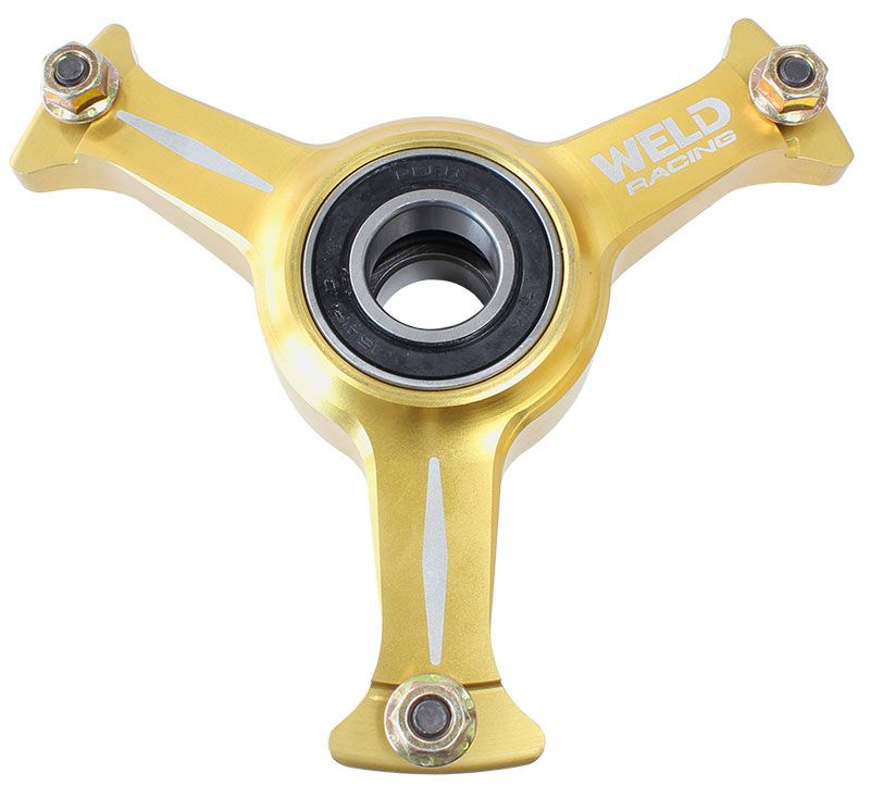 WELD 10" L/H With Brake Mount Weld Racing Micro 3-Spoke Direct Mount Ultra Hub - Gold WEC8082-LT3 SR
