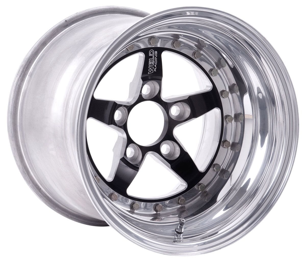 WELD 15" x 10" 4.5" B/S With 5 x 4.5" B/C Weld Racing Weld Star RT - Black Center WE791B-510208 SR