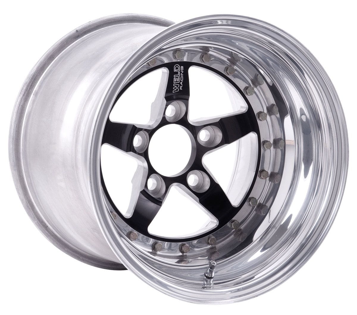 WELD 15" x 10" 4.5" B/S With 5 x 4.75" B/C Weld Racing Weld Star RT - Black Center WE791B-510278 SR