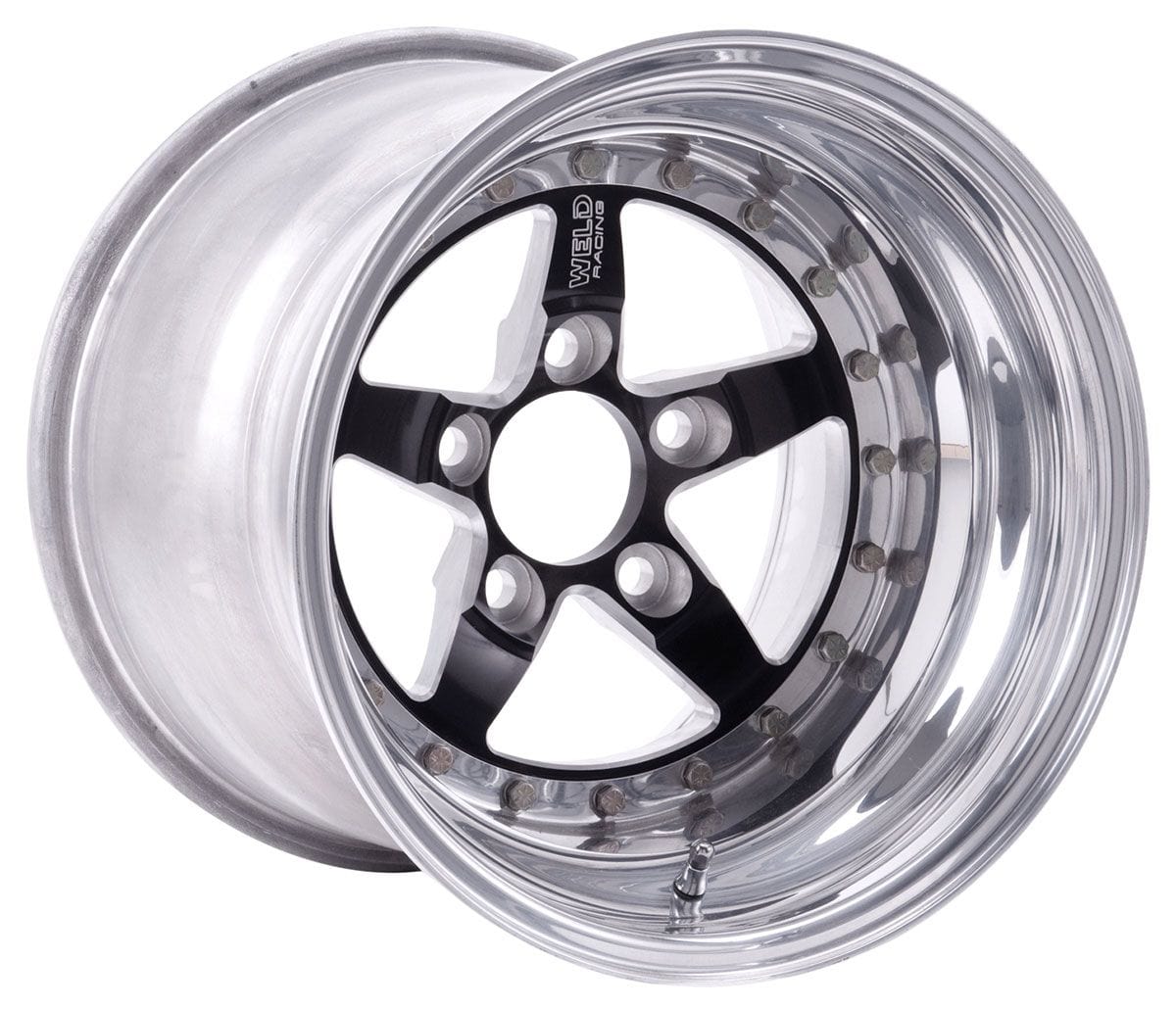 WELD 15" x 10" 5.5" B/S With 5 x 4.5" B/C Weld Racing Weld Star RT - Black Center WE791B-510210 SR