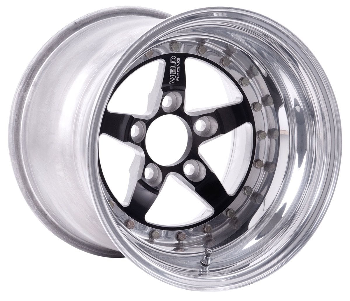 WELD 15" x 10" 6.5" B/S With 5 x 4.5" B/C Weld Racing Weld Star RT - Black Center WE791B-510212 SR