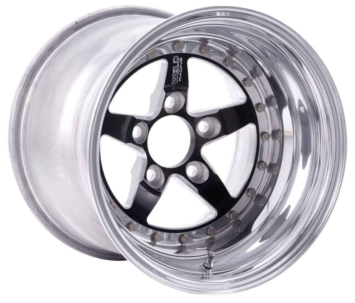 WELD 15" x 12" 4.5" B/S With 5 x 3.5" B/C Weld Racing Weld Star RT - Black Center WE791B-512206 SR