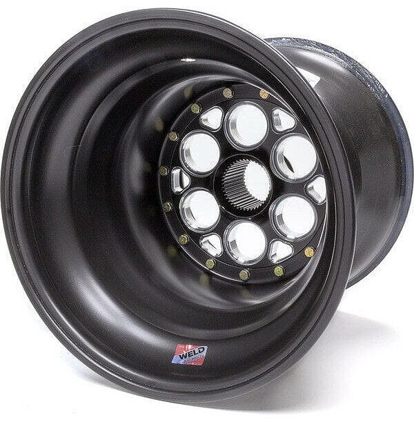 WELD 15" x 15" , 42 Spline, 5" Offset, Inner Bead-Loc Weld Racing Magnum Sprint Rim - All Black WE735B-515B35 SR