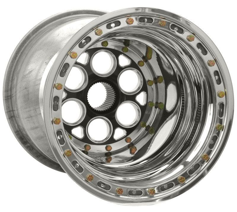 WELD 15" x 15" , 42 Spline, 5" Offset, Inner Bead-Loc Weld Racing Magnum Sprint Rim - Black Centre WE735B-51535 SR