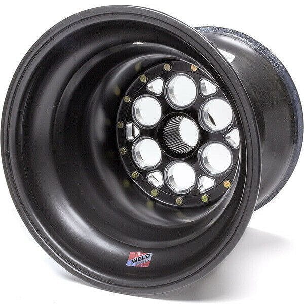 WELD 15" x 15" , 42 Spline, 7" Offset, Inner Bead-Loc Weld Racing Magnum Sprint Rim - All Black WE735B-515B37 SR