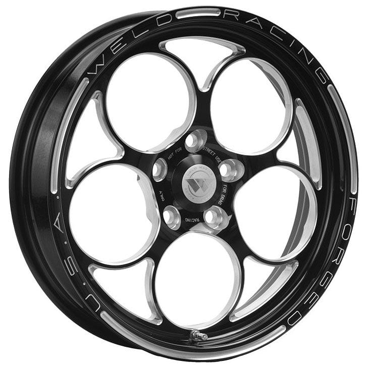 WELD 15" x 3.5" 2.25 B/S Suit 5 x 4.5" B/C Weld Racing Magnum 2.0 Drag Front Runner 1-Piece - Black WE786B-15202 SR