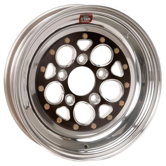 WELD 15" x 4.0" 1.75 B/S Suit 5 x 4.50 B/C Weld Racing Magnum 2.0 Drag Front Runner - Black Center WE786B-504202 SR