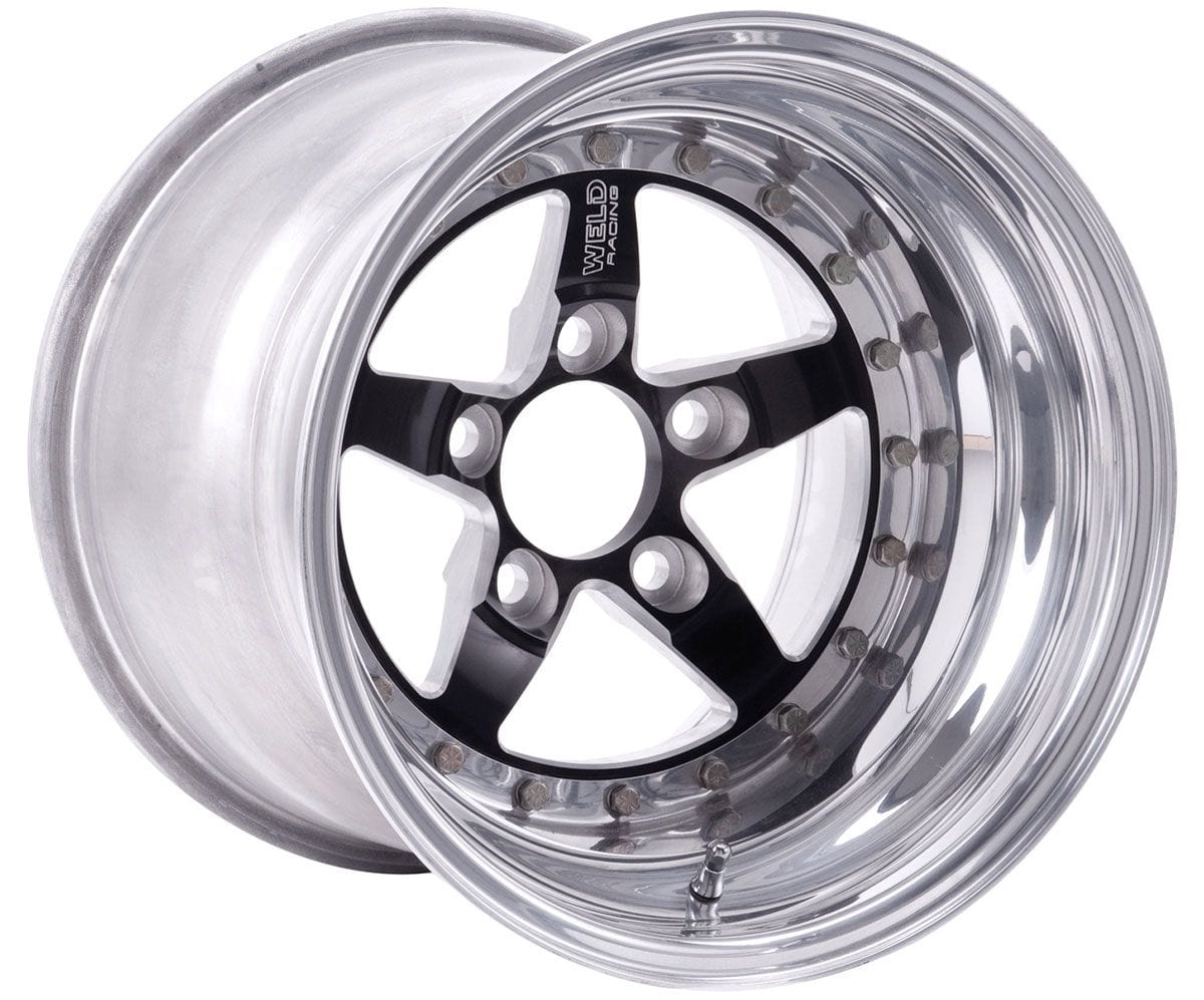 WELD 15" x 9" 4.5" B/S With 5 x 4.5" B/C Weld Racing Weld Star RT - Black Center WE791B-59208 SR