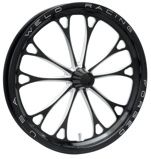 WELD 17" x 2.25" 1.13 B/S Suit Anglia Spindle Mount Weld Racing V-Series Drag Front Runner 1-Piece - Black WE784B-17000 SR