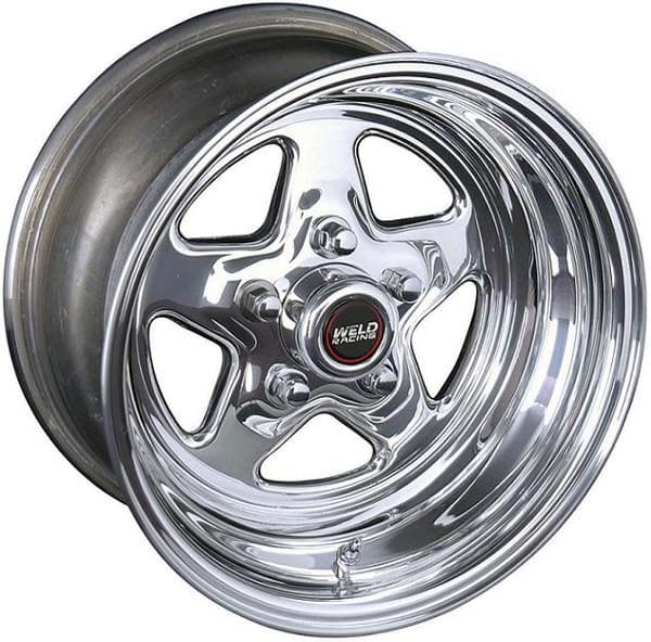 WELD 5 x 4.5" Bolt Circle with 3.5" Backspace Weld Racing ProStar 15" x 14" Wheel - Polished Finish WE96-514206 SR