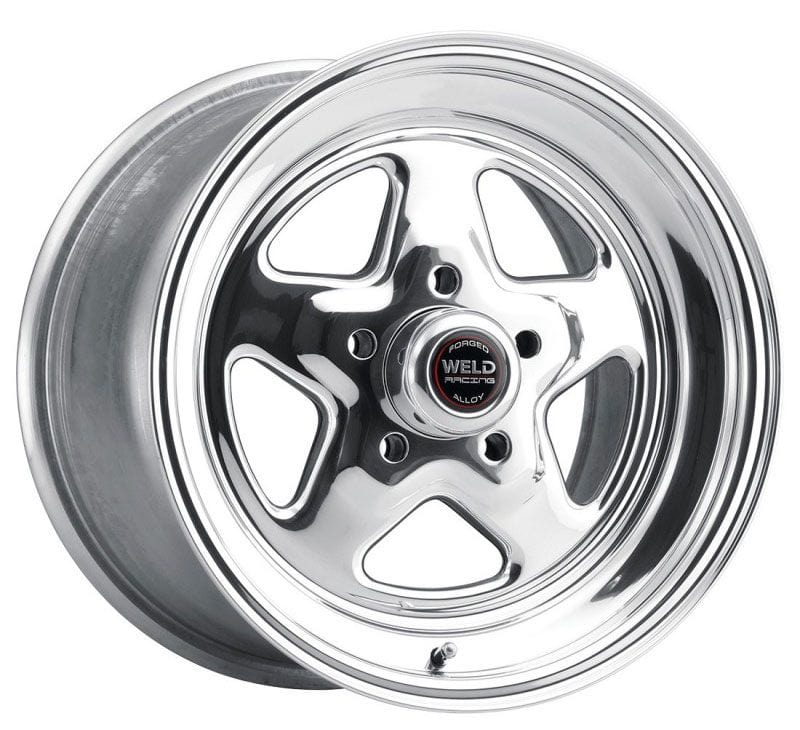 WELD 5 x 4.5" Bolt Circle with 4.5" Backspace Weld Racing ProStar 15" x 7" Wheel - Polished Finish WE96-57208 SR