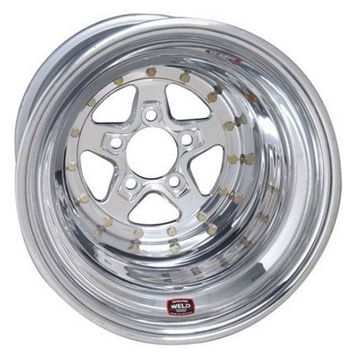 WELD 5 x 4.5" Bolt Circle with 4" Backspace Weld Racing AlumaStar 2.0 15 x 10" Wheel - Polished Finish WE788-510208 SR
