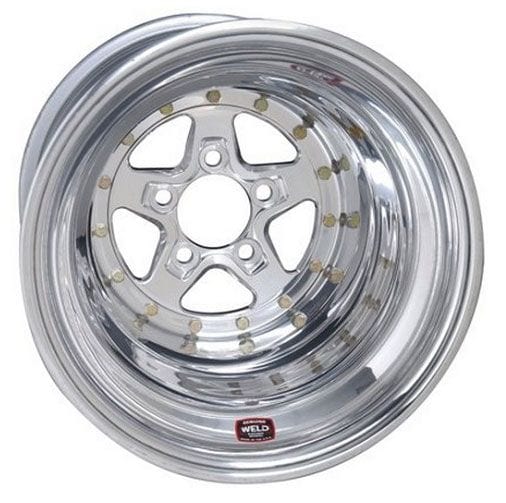 WELD 5 x 4.5" Bolt Circle with 4" Backspace Weld Racing AlumaStar 2.0 15 x 9" Wheel - Polished Finish WE788-509208 SR