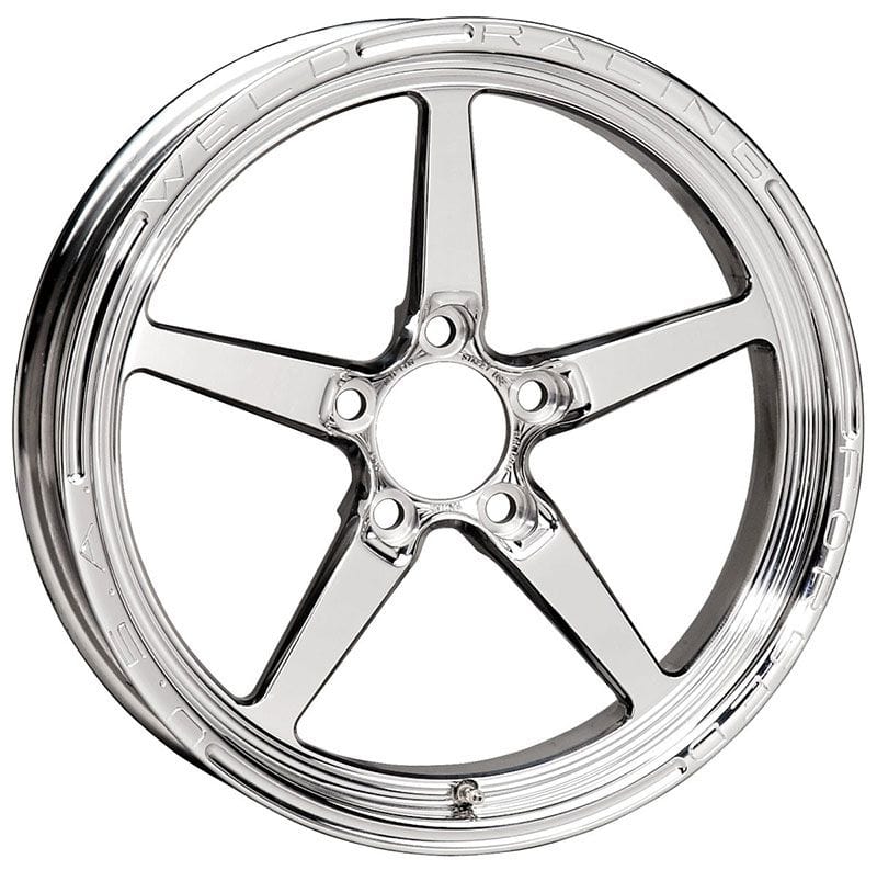 WELD 5 x 4.75" Bolt Circle with 1.75" Backspace Weld Racing AlumaStar 2.0 1-Piece 15 x 3.5" Wheel - Polished Finish WE788-15274 SR
