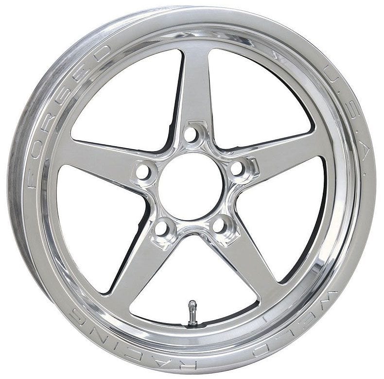 WELD 5 x 4.75" Bolt Circle with 2.25" Backspace Weld Racing AlumaStar 2.0 1-Piece 15 x 3.5" Wheel - Polished Finish WE788-15272 SR