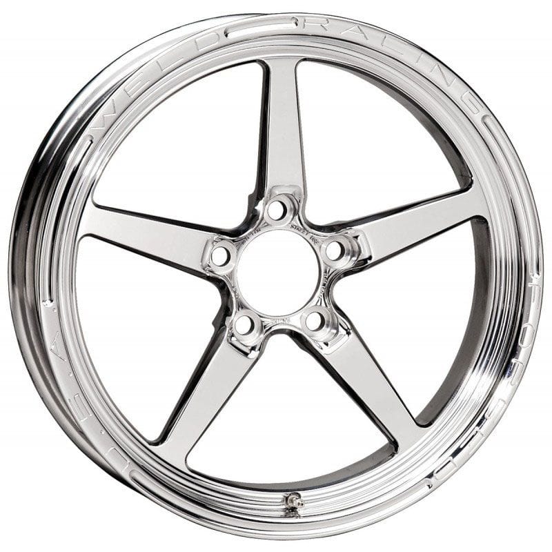 WELD 5 x 4.75" Bolt Circle with 2.25" Backspace Weld Racing AlumaStar 2.0 1-Piece 17 x 4.5" Wheel - Polished Finish WE788-1704274 SR